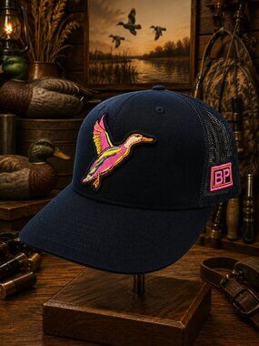 Black Pond Duck Hunting Richardson 112 Trucker Mesh Snapback Hat Cap